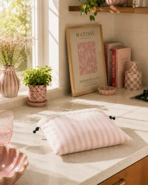 Crummy bread bag sitting out on a kitchen bench